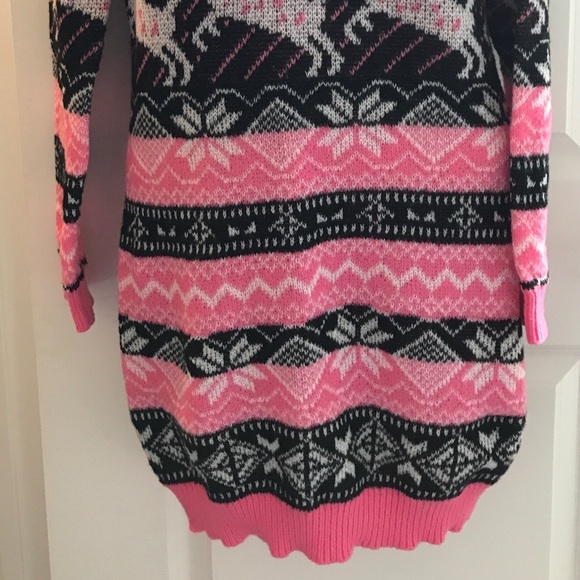 Sweater Dress Xmas Reindeer - Picture 2 of 3